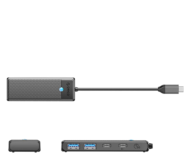 Orico Hub USB-C - 2x USB-A 3.0 + 2x USB-C 3.0 - czarny - 1486496 - zdjęcie 2